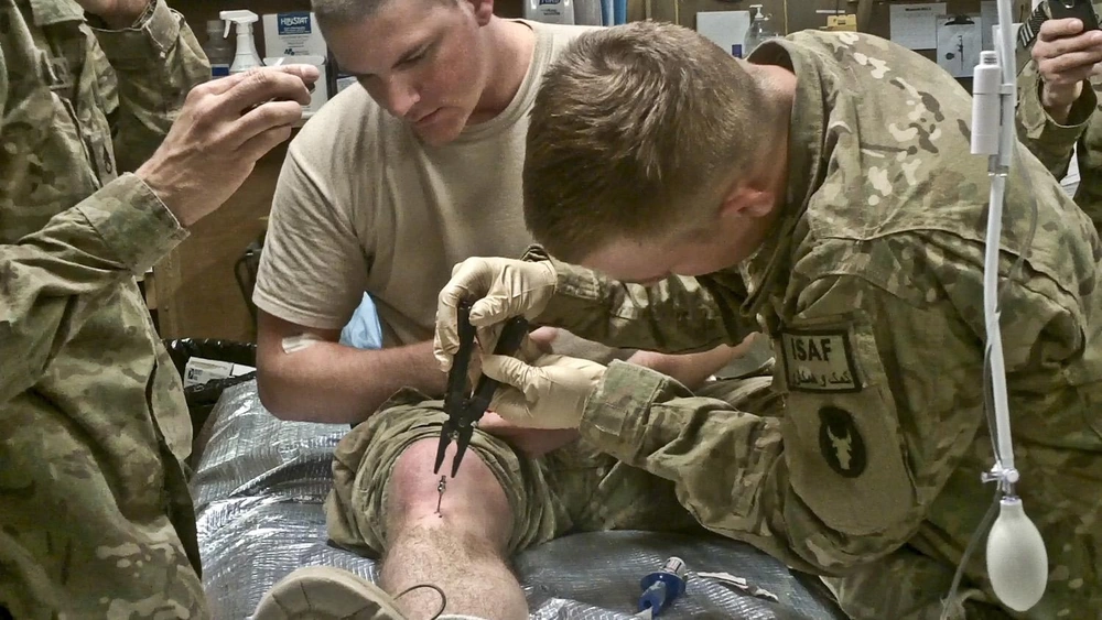 United States Army Soldier Receiving Bone Marrow